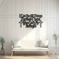 One Piece Metal Wall Art Bible Verse 'I Can Do All Things Through Christ Who Strengthens Me' Wall & Home Decor