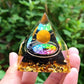 Energy Pyramid Orgonite Reiki Natural Amethyst Ball Healing Crystals Chakra Tool Ornaments Resin Stones Craft Kids Gift Pyramid