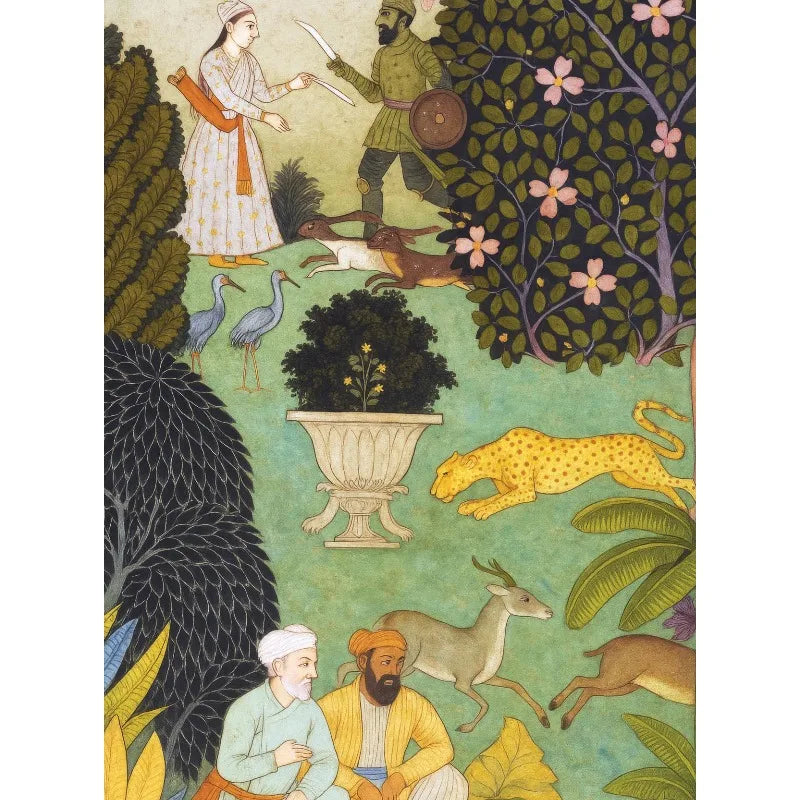 Hindu God Spiritual Serene Forest Temple Scene Indian Nature&Wildlife Poster Canvas Painting Wall Art Pictures Home Decor