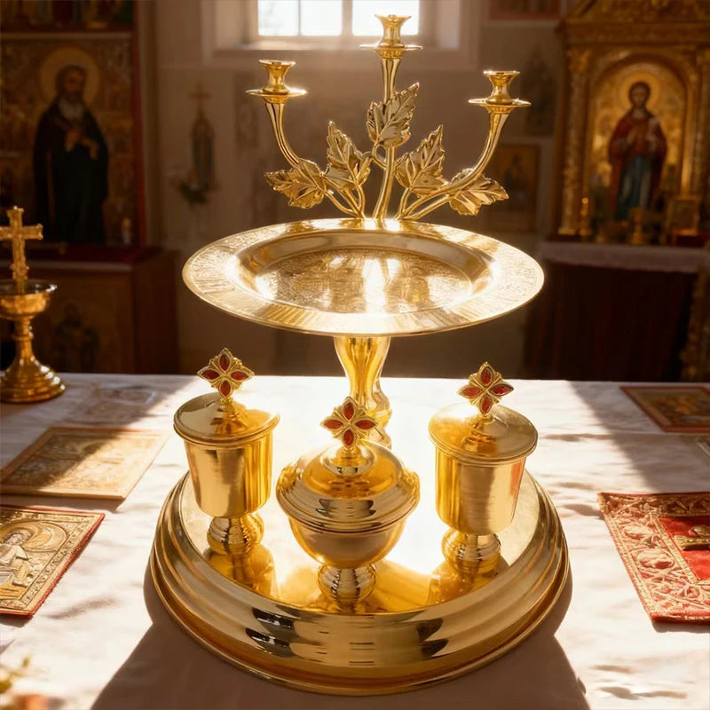 New Orthodox Liturgical Instruments Core Items For Church Sacraments Communion Cakes Trays Holy Water And Other Sacred Items