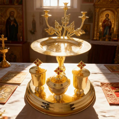 New Orthodox Liturgical Instruments Core Items For Church Sacraments Communion Cakes Trays Holy Water And Other Sacred Items