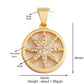 Trendy Shining Moon Star Sun Tellurion Celestial Compass Charm Pendant Gold Colour, Jewelry Necklace Bracelet Making Supply S39