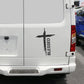Car Sticker Creative Jesus Blessed Graphics Decor Decal Auto Tuning Accessories for Van RV Motorhome Caravan Cargo Minibus MPV
