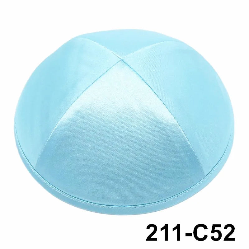 GIU 19cm Satin Jewish Hats Caps Skullies Beanies Kippot Yarmulke Kippah Dome Kipa For Wedding And Events