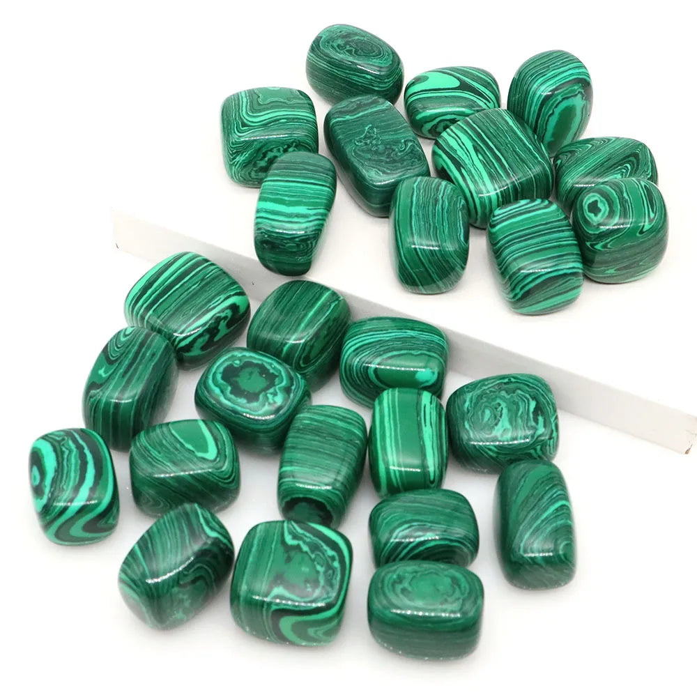 Malachite Turquoise Natural Tumbled Stone Healing Crystal Reiki Bulk Gem Quartz Mineral Specimen Tank Aquarium Garden Home Decor