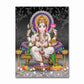 India Hindu Golden Ganesha Temple Poster Shiva Parvati Painting Canvas Prints Elephant God Religion Picture Room Hoom Wall Decor