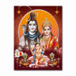 India Hindu Golden Ganesha Temple Poster Shiva Parvati Painting Canvas Prints Elephant God Religion Picture Room Hoom Wall Decor