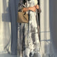 Middle Eastern Women Loose Tie Dye Abaya Muslim Full Sleeve Open Front Abayas Casual Turkey Kaftan Arabian Maxi Dresses Jilbabs