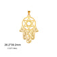 EUEAVAN 1pc Jewish Star of David Hexagram Pendant Stainless Steel Amulet Charms for Jewelry Making Necklace Supplies