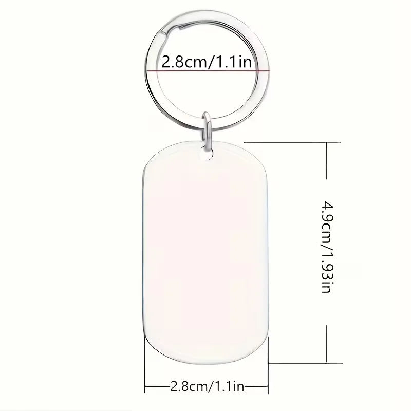 1PC Hebrew Scripture Mezuzah Pendant Keychain for Women/Men Stainless Steel Silver Color Jewish Keyring Jewelry Tefilat HaDerech