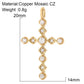 Goth Cross Chrams for Jewelry Making Supplies Golden Angel Charm Stainless Steel Long Chain Dijes Diy Necklace Earring Bracelet