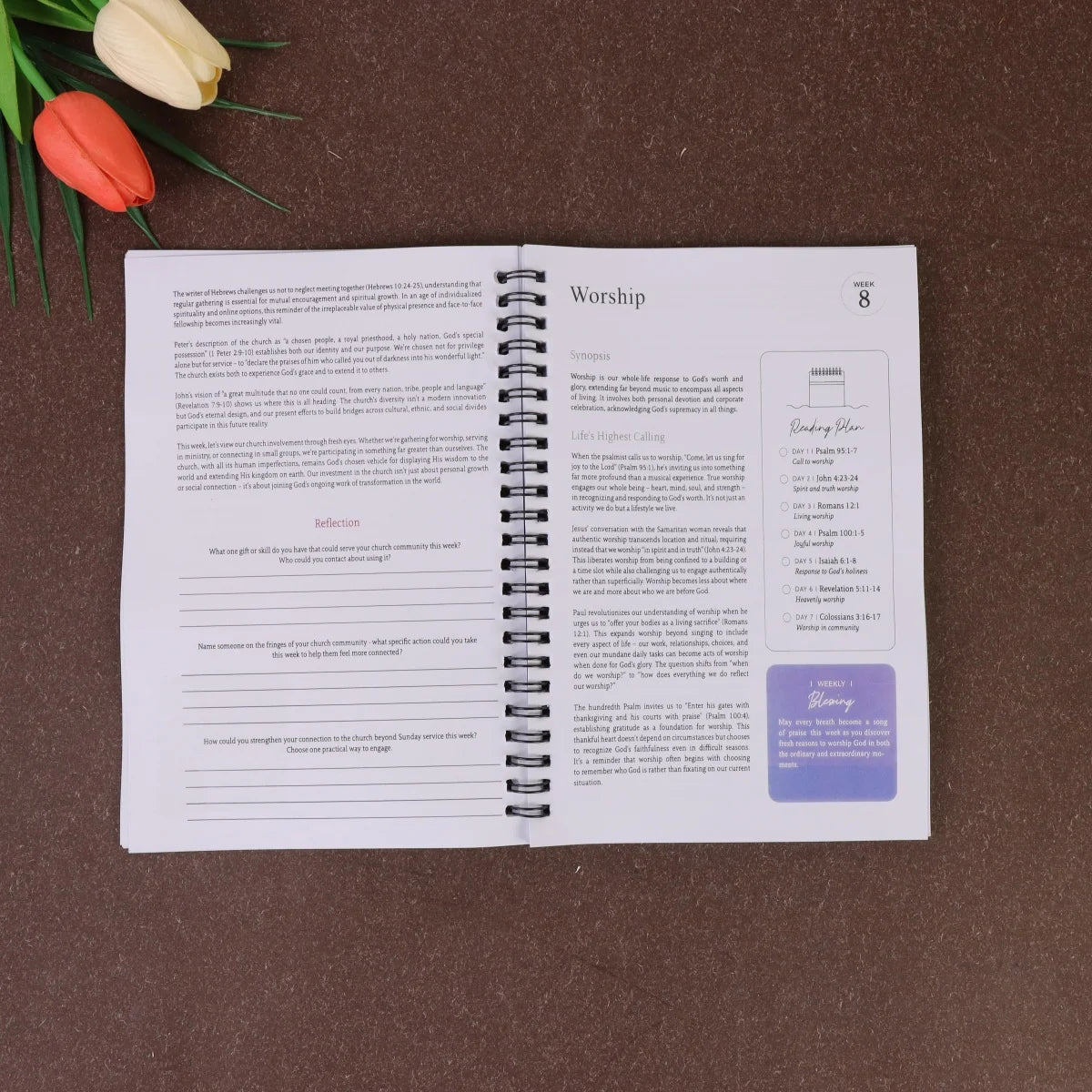 Women'S Bible Study-Christian Prayer Notebook, Floral Design Scripture Verses, Bible Writing, Prayer Journaling - Gift for Women