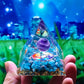Natural stone amethyst crystalEnergy Generator Orgone Pyramid for E-Energy Protection Healing meditation orgonite crystal chakra