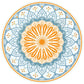 Pilates Mat Round Yoga Mat Suede Rubber Non-Slip Dia Large 140cm Exercise Circle Mat Meditation Mat Workout Mat for Home Outdoor