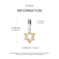 925 Sterling Silver Hexagram Star of David Pendant Jewish Bless Charm Fit Original Charm Bracelets Women DIY Jewelry Gift