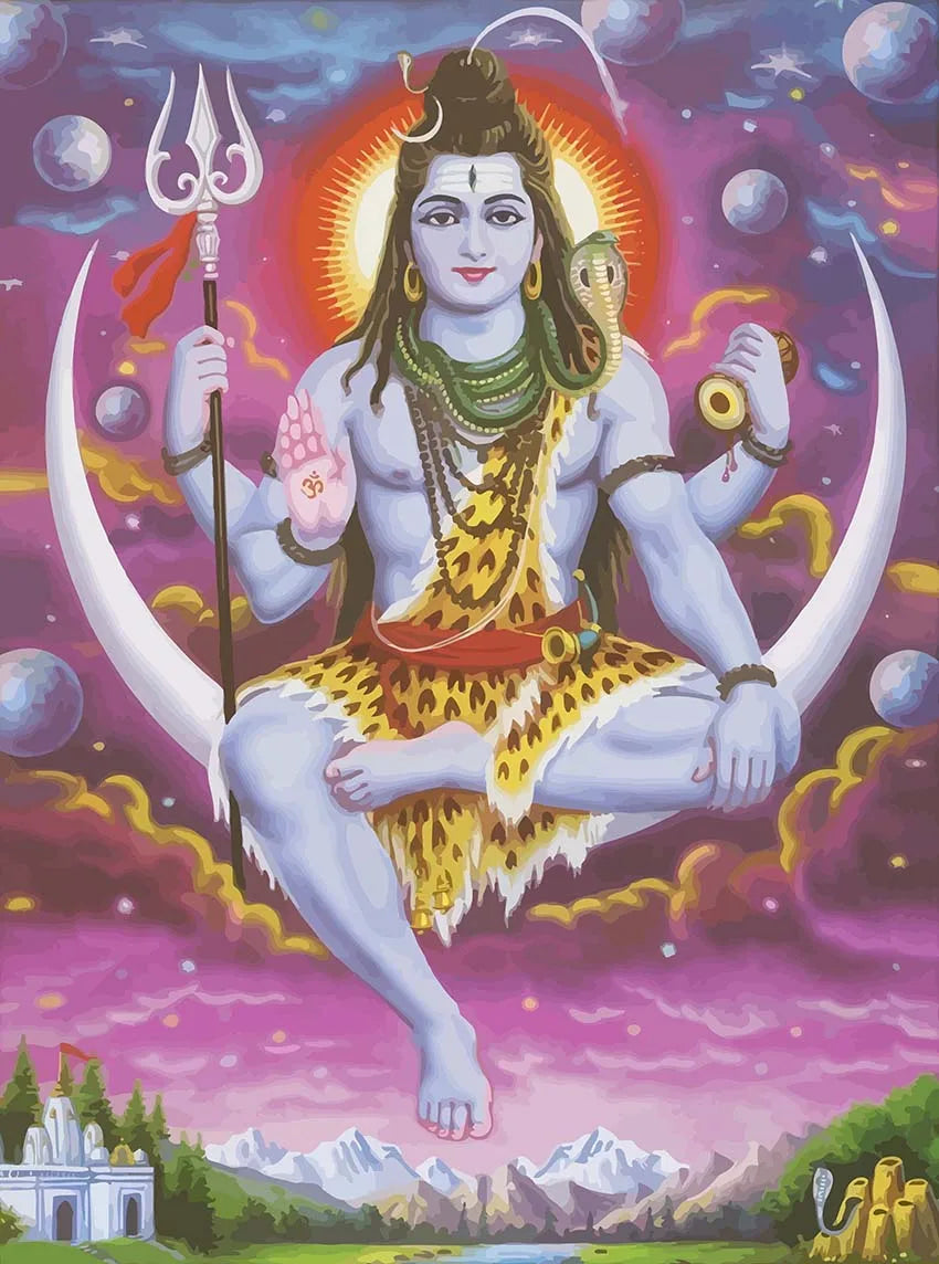 Religion Elephant God India Hinduism Ganesha Painting Canvas Durga Golden Zari Art Poster Prints Living Room Home Decor Pictures