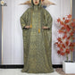 2024 New Muslim Long Sleeve Abaya Women Ramadan Prayer Clothes Turkey Middle East Femme Robe Loose African Dress Two-Hat Abaya