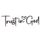 Trust In God Mirror Decal, Car Decals For Women, Faith Mirror Decal, Cute Vinyl Decal, Christian Car Mirror Decal, Religious Car