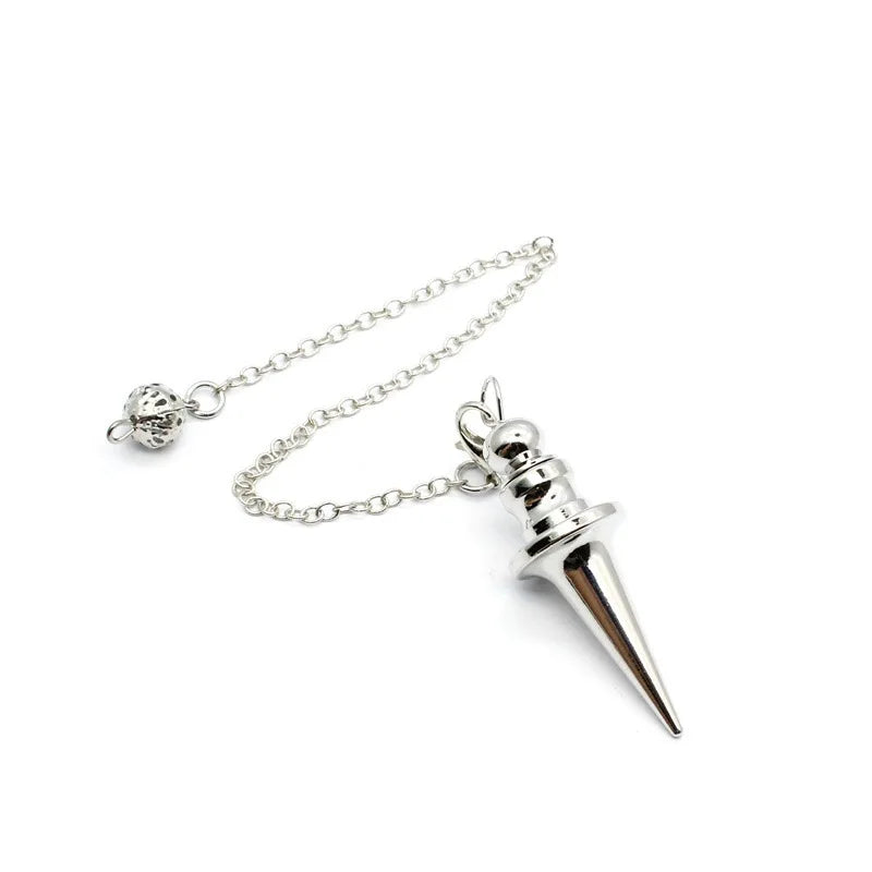 Cone 100% Copper Brass Metal Pendant Pendulum for Divination Dowsing Reiki Healing Egyptian Isis Pendulos Professional  A001