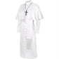 Medieval Priest Cosplay Costume Catholic Cassock Robe for Church Pastor Missionary Clergy