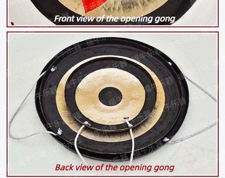 Copper Gong 16-80CM Handmade Gong Sound Healing Meditation Celebration Gongs Practice Cymbals Percussion Musical Instruments