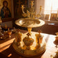 Orthodox Multi-Layer Ceremonial Utensils Candle Holders Holy Items Storage Belief Inheritance Prayer Religious Ritual Utensils