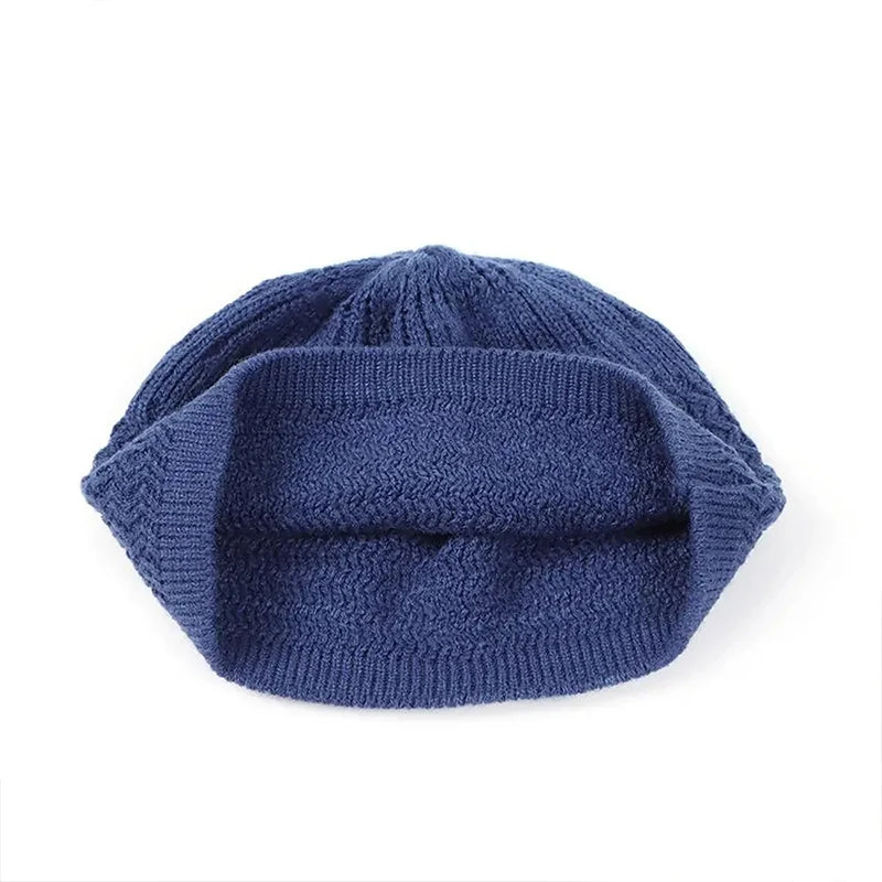 New Spring Knitted Muslim Men Prayer Hats Unisex Beanies Cap Warm Islamic Ramadan Jewish Kippah Homme Hat Men's Wrap Head Caps