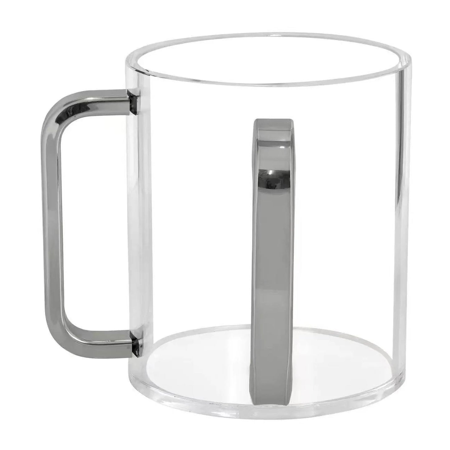 Judaica Acrylic Wash Cup Dual Handles Cup Jewish Niggel Vasser Hand Washing Cup for Prayer Ritual Clear Lucite Material