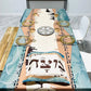 Happy Passover Waterproof Tablecloth Holiday Table Decor Pesach Seder Jewish Hebrew Rectangle Tablecloth Holiday Party Decor