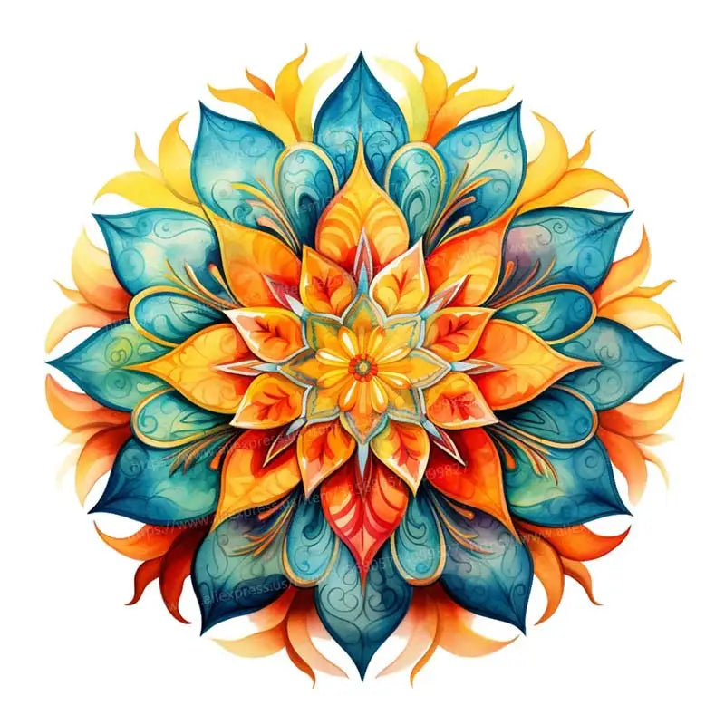 Mandala Wall Sticker Art Mural Bathroom Toilet Decor Living Room Cabinet Refrigerator Home Decoration Decals S389