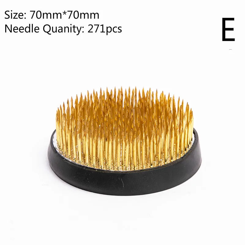 Multi-sizes Florist Floral Arrangement Copper Pin Frog Prong Brass Needle Fixed Tools Japanese Ikebana Kenzan Garden Bonsai Base