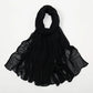 New Crinkle Rayon Hijab For Women Muslim Scarf Long Shawls Solid Islamic Turban Headband Heascarf Wraps Ramandan Headband