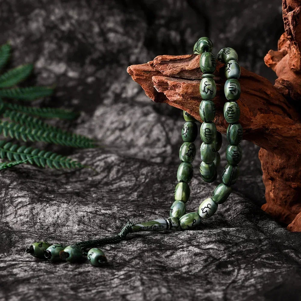New Middle East Bracelets Tassel Pendant 33 Prayer Beads Islamic Muslim Tasbih Allah Mohammed Rosary for Women Men