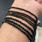 2mm 3mm 4mm Black Tourmaline Faceted Round Stone Natural Crystal Energy Loose Gemstone For DIY Men Women