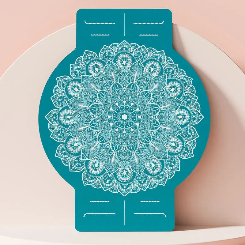 Round Large Non-slip Yoga Mat Deerskin Velvet Rubber Meditation Mat Professional Non-slip Yoga Mat