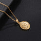 316L Roman Centurion Pendant Men Oval Medal Portrait Coin Charms Stainless Steel Necklace Religious Jewelry