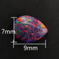 Synthesis Opal Cabochons Loose Gemstone Oval Fire Color Ring Face Flat Colorful Gemstone Cabochons Ring Setting DIY Jewelry