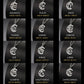 LIKGREAT Celtic Moon 12 Star Zodiac Sign Necklace Stainless Steel 12 Constellation Pendant Choker Crescent Jewelry Birthday Gift
