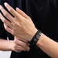 Retro Norse Hexagram Star of David Bracelet Men Stainless Steel Six Point Star Amulet Leather Wristband Religion Jewish Jewelry