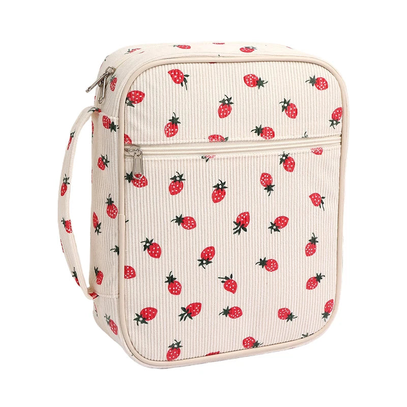 Large Bible Cover Case For Women Quilted Bible Bag Floral Bible Storage Bags With Zipper Pocket And Handle Bible Study Supplies