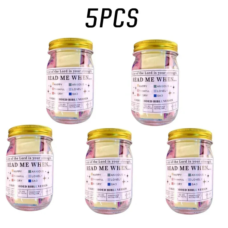 Church Gift Bible Verses Jar Bible Verses for Emotions Feelings Verse Prayer Request Cards Christian Bible Gifts for Women Men