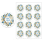 Happy Passover Jewish Holiday Stickers Labels Hebrew Celebration Stickers Flower Decoration