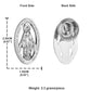 5Pcs Medalla Milagrosa Brooches Catholic Oval Hollow Our Lady Virgin Mary Lapel Pin Breastpin Jewelry Accessories Ornaments