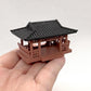 [F] Miniature Pavilion Figurine Bonsai Nament Garden Decor Micro Landscape Statue Gazebo Model Zen Garden Supplies Yard Rockery