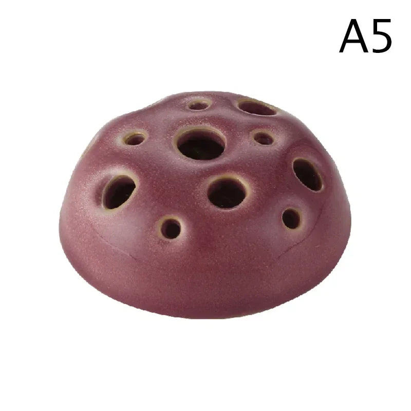 Creative Lotus Seedpod Ceramic Vase Zen Tea Table Desktop Japanese Ikebana Flower Arrangement Utensils Ceramic Stone Sand Decor