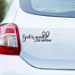 1PC "God Is Good, All The Time" Christian Bible Verse Sticker Elegant Font with Heart Symbol Durable Vinyl Decal for Car Window