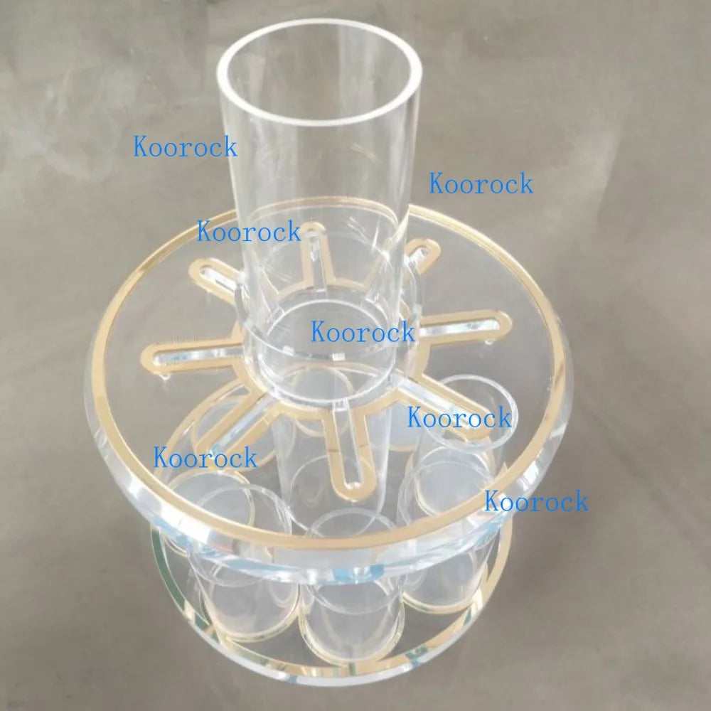 Acrylic Kiddush Wine Fountain & Decanter Set - Kosher Ceremonial Pourer for Jewish Holidays & Shabbat Celebrations