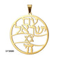 Teamer Stainless Steel Jewish Star of David Israel Map Hebrew Letter Charm Pendant for Jewelry Making Necklace DIY Wholesale
