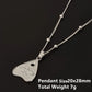 1Pc Religious Christian Catholic Sacred Heart Pendant Necklaces Stanless Steel Gothic Moth Textured Love Collares Jewelry