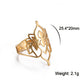 Unift Sacred Geometry Flower of Life Ring Adjustable Stainless Steel Ring Men Women Accessories Vintage Filigree Jewelry Gifts